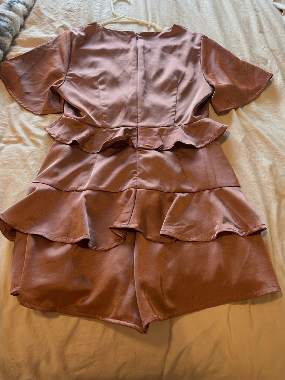 Satin Ruffle Romper - Picture 4 of 4
